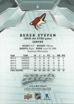 2019-20 Upper Deck MVP #6 Derek Stepan Back