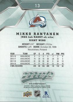 2019-20 Upper Deck MVP #13 Mikko Rantanen Back