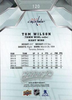 2019-20 Upper Deck MVP #120 Tom Wilson Back