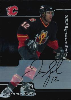 2015-16 In The Game Final Vault - 2001-02 Be A Player Signature Series - Autographs (Black Vault Stamp) #5 Jarome Iginla Front