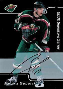 2015-16 In The Game Final Vault - 2001-02 Be a Player Signature Series Autographs (Black Vault Stamp) #84 Marian Gaborik Front