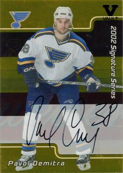 2015-16 In The Game Final Vault - 2001-02 Be a Player Signature Series Autographs Gold (Black Vault Stamp) #169 Pavol Demitra Front
