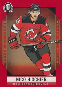 2018-19 O-Pee-Chee Coast to Coast - Red #7 Nico Hischier Front