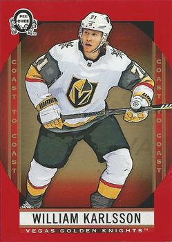 2018-19 O-Pee-Chee Coast to Coast - Red #20 William Karlsson Front