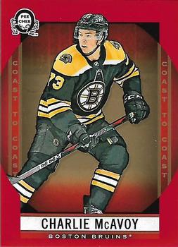 2018-19 O-Pee-Chee Coast to Coast - Red #72 Charlie McAvoy Front