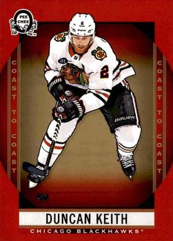 2018-19 O-Pee-Chee Coast to Coast - Red #82 Duncan Keith Front