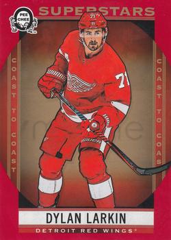 2018-19 O-Pee-Chee Coast to Coast - Red #107 Dylan Larkin Front