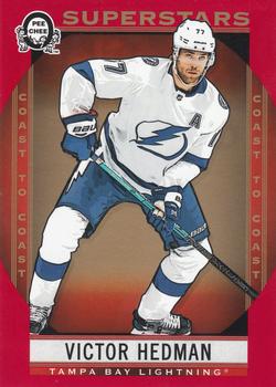 2018-19 O-Pee-Chee Coast to Coast - Red #113 Victor Hedman Front
