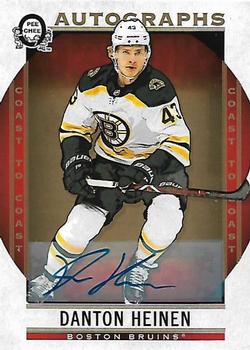 2018-19 O-Pee-Chee Coast to Coast - Autographs - Extended #A-DH Danton Heinen Front