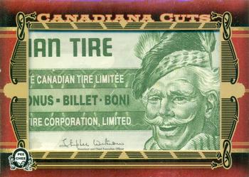 2018-19 O-Pee-Chee Coast to Coast - Canadiana Cuts #CC-1 Canadian Tire Money Cut Front