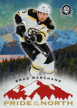 2018-19 O-Pee-Chee Coast to Coast - Pride of the North #P-12 Brad Marchand Front