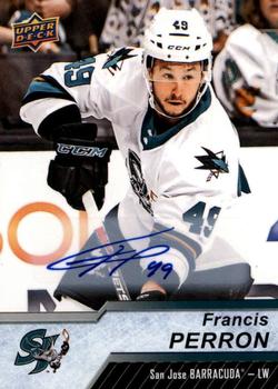 2018-19 Upper Deck AHL - Autographs #21 Francis Perron Front