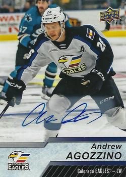 2018-19 Upper Deck AHL - Autographs #32 Andrew Agozzino Front