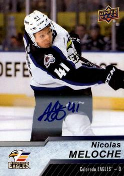 2018-19 Upper Deck AHL - Autographs #52 Nicolas Meloche Front