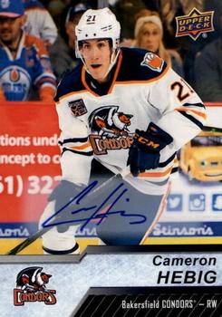 2018-19 Upper Deck AHL - Autographs #97 Cameron Hebig Front