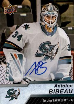 2018-19 Upper Deck AHL - Autographs #105 Antoine Bibeau Front