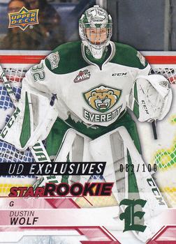 2018-19 Upper Deck CHL - Star Rookies UD Exclusives #366 Dustin Wolf Front