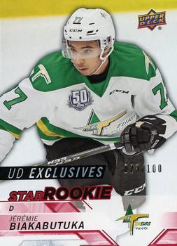 2018-19 Upper Deck CHL - Star Rookies UD Exclusives #367 Jeremie Biakabutuka Front