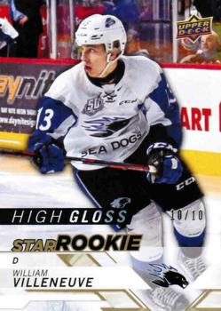 2018-19 Upper Deck CHL - Star Rookies High Gloss #335 William Villeneuve Front