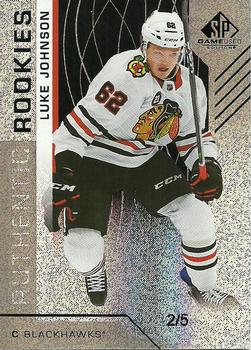 2018-19 SP Game Used - Authentic Rookies Snowstorm (Black) #149 Luke Johnson Front