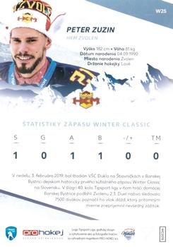 2018-19 SportZoo Tipsport Liga Winter Classic #W25 Peter Zuzin Back