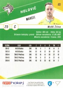 2016-17 SportZoo Tipsport Liga #165 Marcel Holovic Back