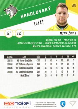 2016-17 SportZoo Tipsport Liga #166 Lukas Handlovsky Back