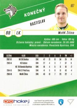 2016-17 SportZoo Tipsport Liga #167 Rastislav Konecny Back