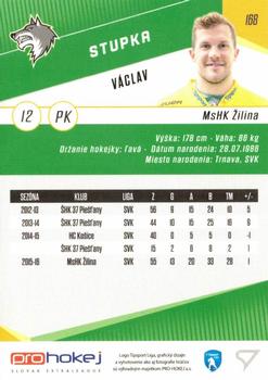 2016-17 SportZoo Tipsport Liga #168 Vaclav Stupka Back