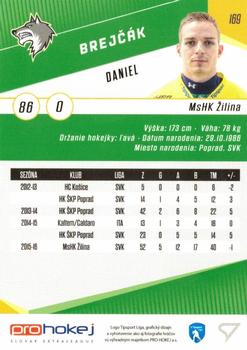2016-17 SportZoo Tipsport Liga #169 Daniel Brejcak Back