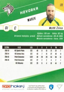 2016-17 SportZoo Tipsport Liga #178 Marek Hovorka Back