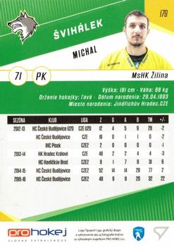 2016-17 SportZoo Tipsport Liga #179 Michal Svihalek Back