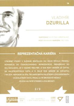 2018 SportZoo Pocta Legendam I. edicia #14 Vladimir Dzurilla Back