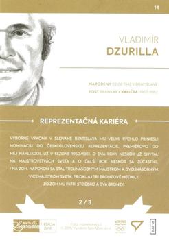 2018 SportZoo Pocta Legendam I. edicia - Gold #14 Vladimir Dzurilla Back
