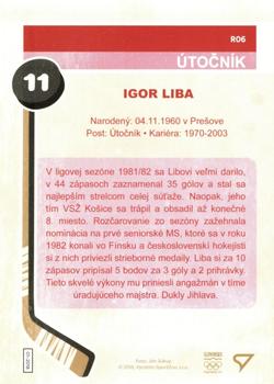 2018 SportZoo Pocta Legendam I. edicia - Retro #R06 Igor Liba Back