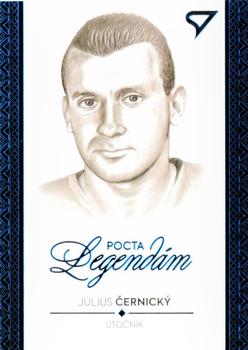 2018 SportZoo Pocta Legendam I. edicia - Portret Blue #PT03 Julius Cernicky Front