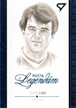 2018 SportZoo Pocta Legendam I. edicia - Portret Blue #PT06 Igor Liba Front