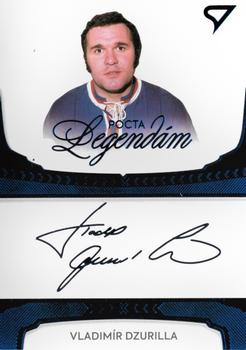 2018 SportZoo Pocta Legendam I. edicia - Autogram Blue #A05 Vladimir Dzurilla Front