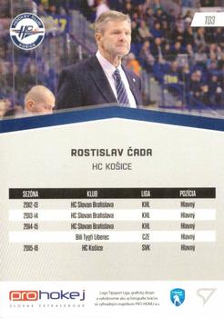 2016-17 SportZoo Tipsport Liga - Treneri #T03 Rostislav Cada Back