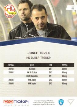 2016-17 SportZoo Tipsport Liga - Treneri #T12 Josef Turek Back