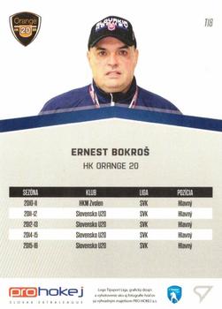 2016-17 SportZoo Tipsport Liga - Treneri #T18 Ernest Bokros Back