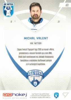 2016-17 SportZoo Tipsport Liga - All Stars #A01 Michal Valent Back