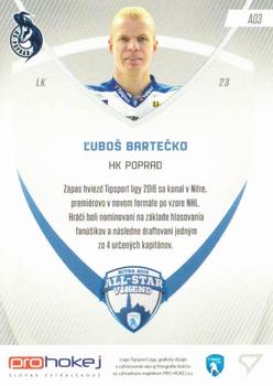 2016-17 SportZoo Tipsport Liga - All Stars #A03 Lubos Bartecko Back