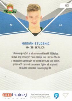 2016-17 SportZoo Tipsport Liga - Momenty 2015/16 #M05 Marian Studenic Back