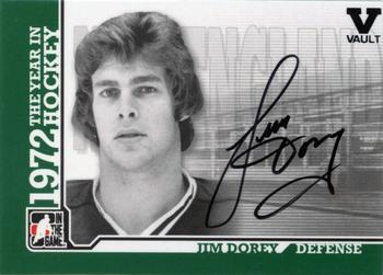 2015-16 In The Game Final Vault - 2009-10 In The Game 1972 The Year In Hockey - Autographs (Black Vault Stamp) #A-JDO Jim Dorey Front