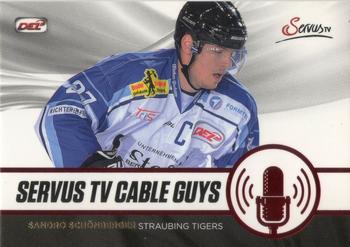 2013-14 Playercards Inside (DEL) - Cable Guys #DEL-CG12 Sandro Schönberger Front