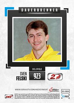 2013-14 Playercards Inside (DEL) - Dauerbrenner #DEL-DB04 Sven Felski Back