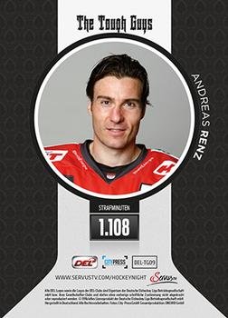 2013-14 Playercards Inside (DEL) - The Tough Guys #DEL-TT09 Andreas Renz Back