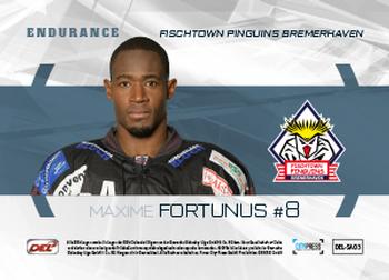 2018-19 Playercards (DEL) - Endurance #SA03 Maxime Fortunus Back