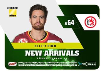 2018-19 Playercards (DEL) - New Arrivals #DEL-NA04 Braden Pimm Back